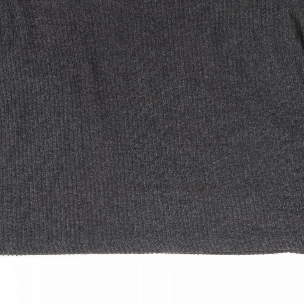 H&M Womens Grey Knit Pullover Jumper Size M