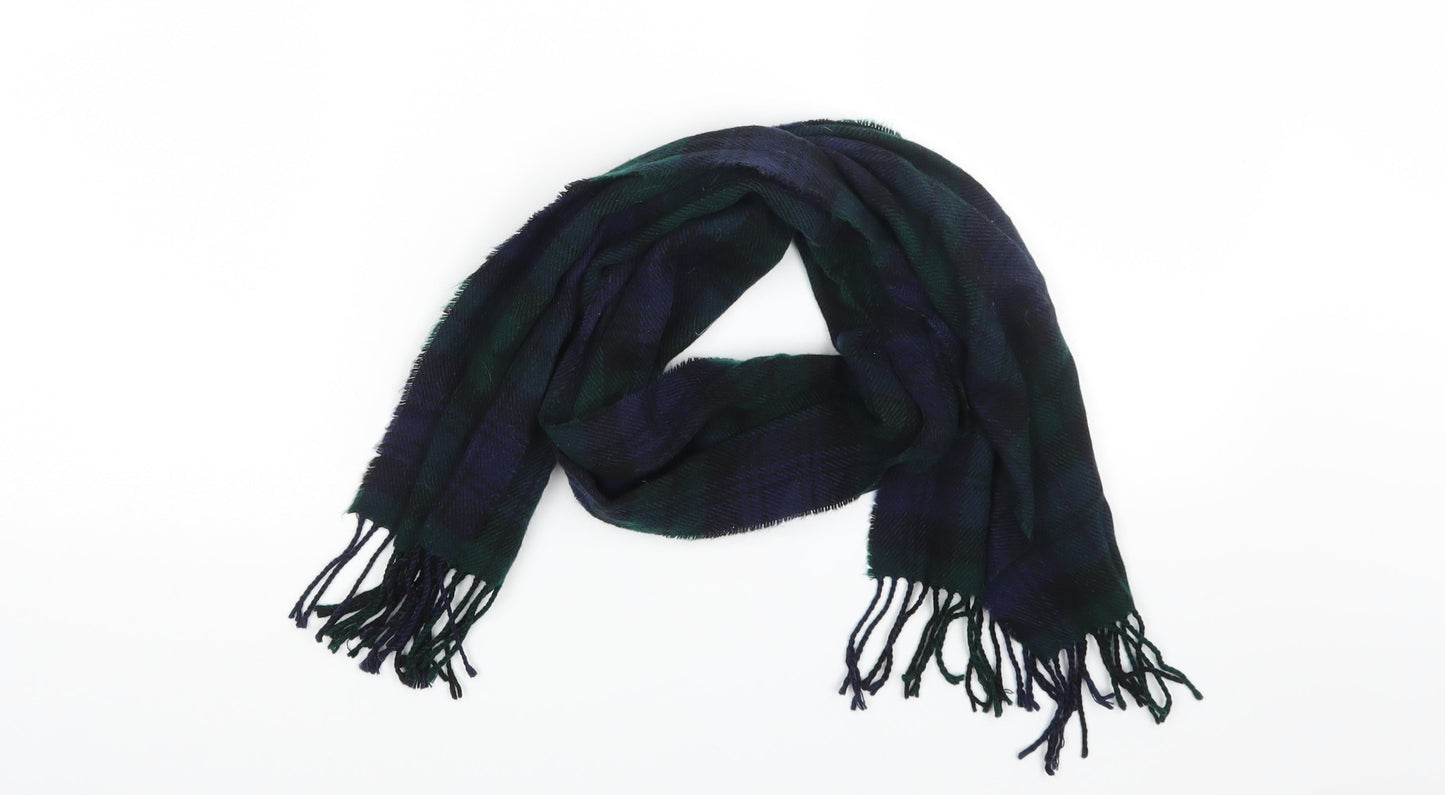 Preworn Unisex Green Check Scarf