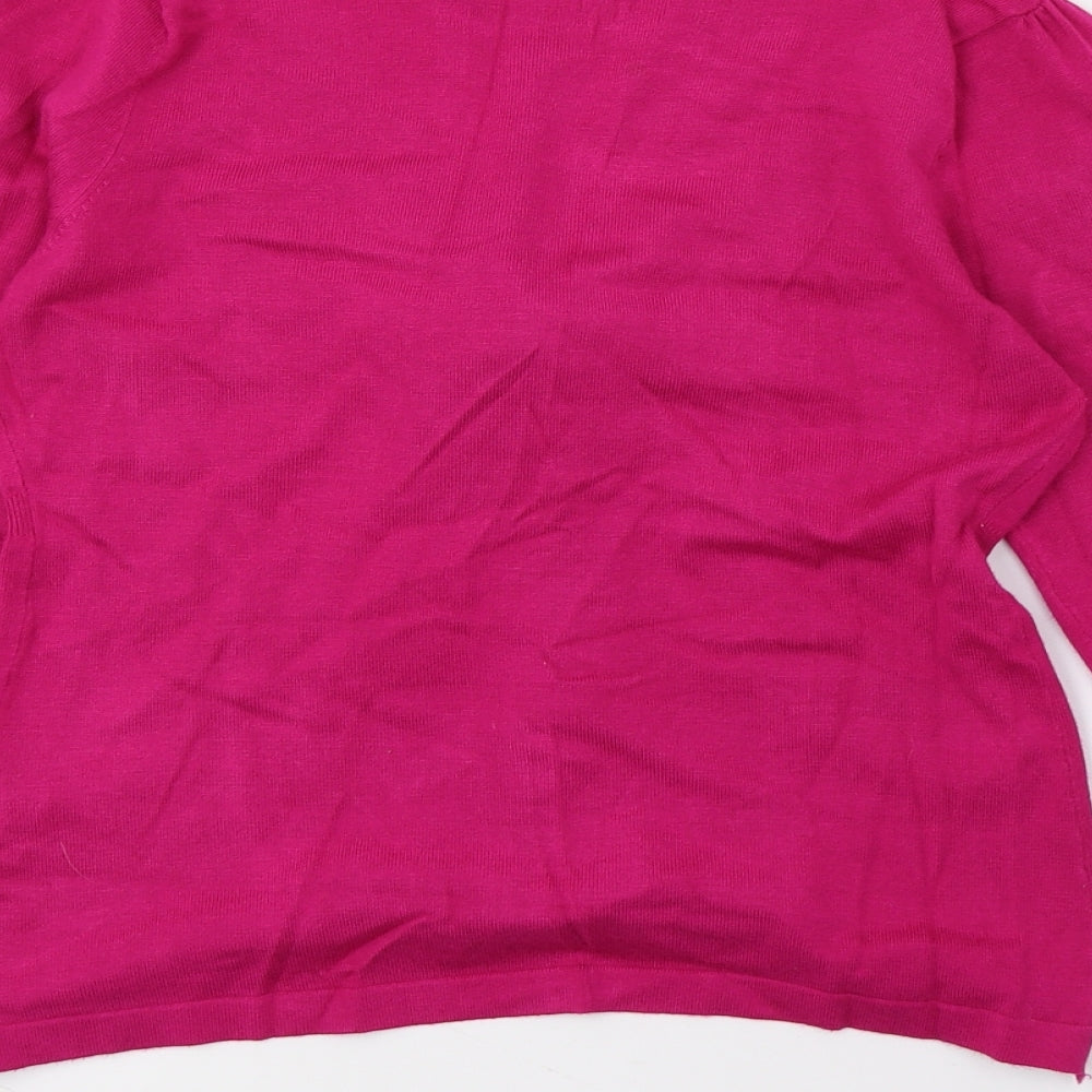 Marks & Spencer Womens Purple Knit Pullover Jumper Size 8