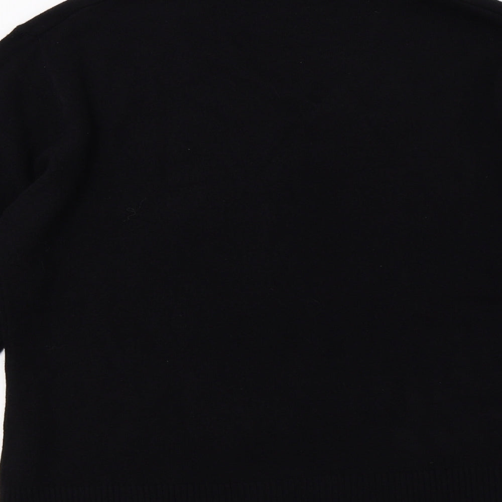 Nightingales Mens Black Knit Pullover Jumper Size M