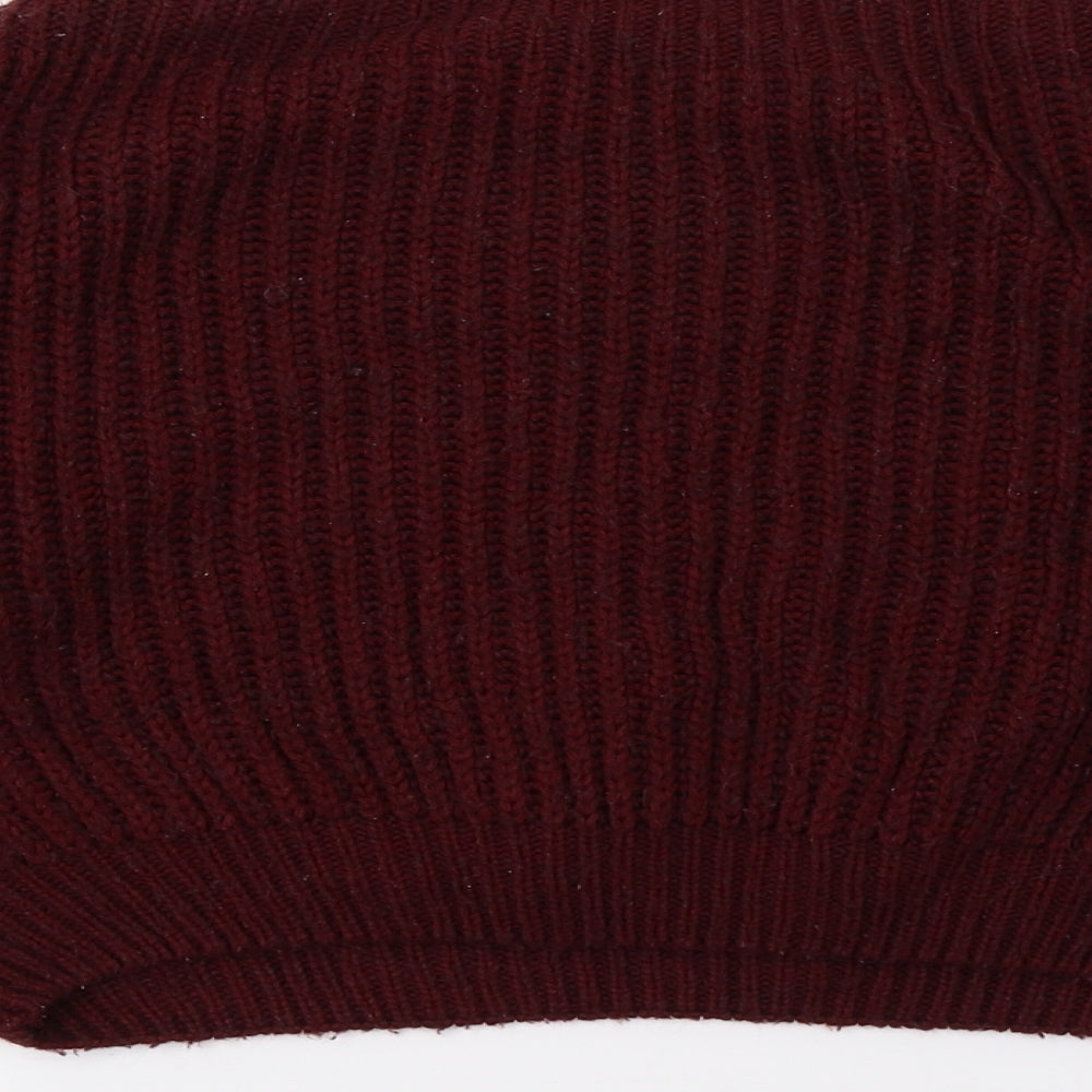 New Look Girls Red Knit Pullover Jumper Size 12-13 Years