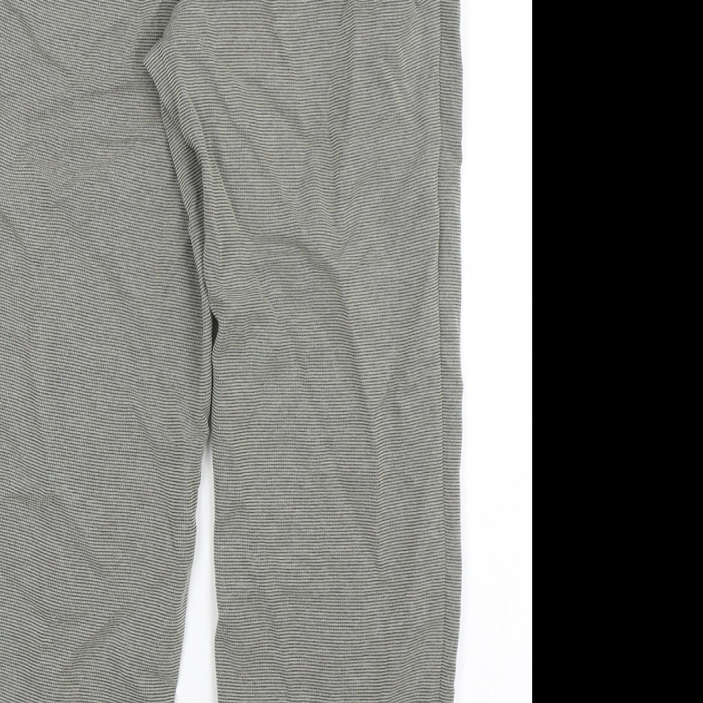 Marks & Spencer Womens Grey Trousers Size 10 L25 in
