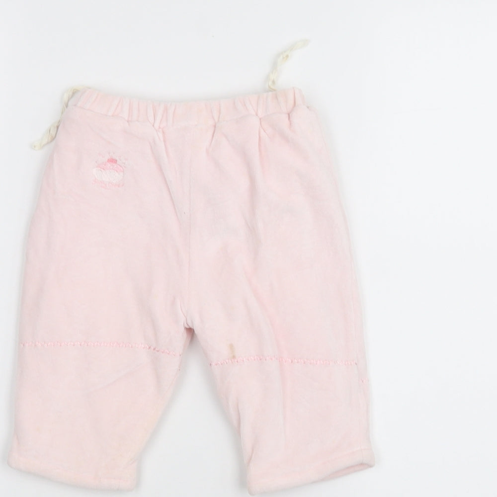 Baby Ayure Baby Pink Sweatpants Trousers Size 6-9 Months