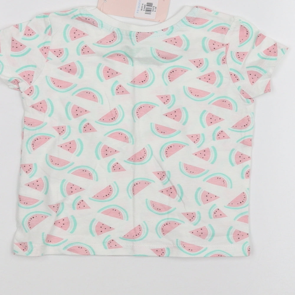 Young Dimension Baby White Basic T-Shirt Size 9-12 Months