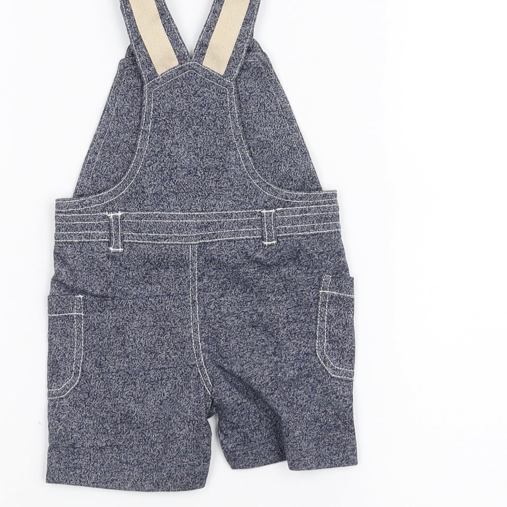 Nutmeg Baby Blue Dungaree One-Piece Size 0-3 Months