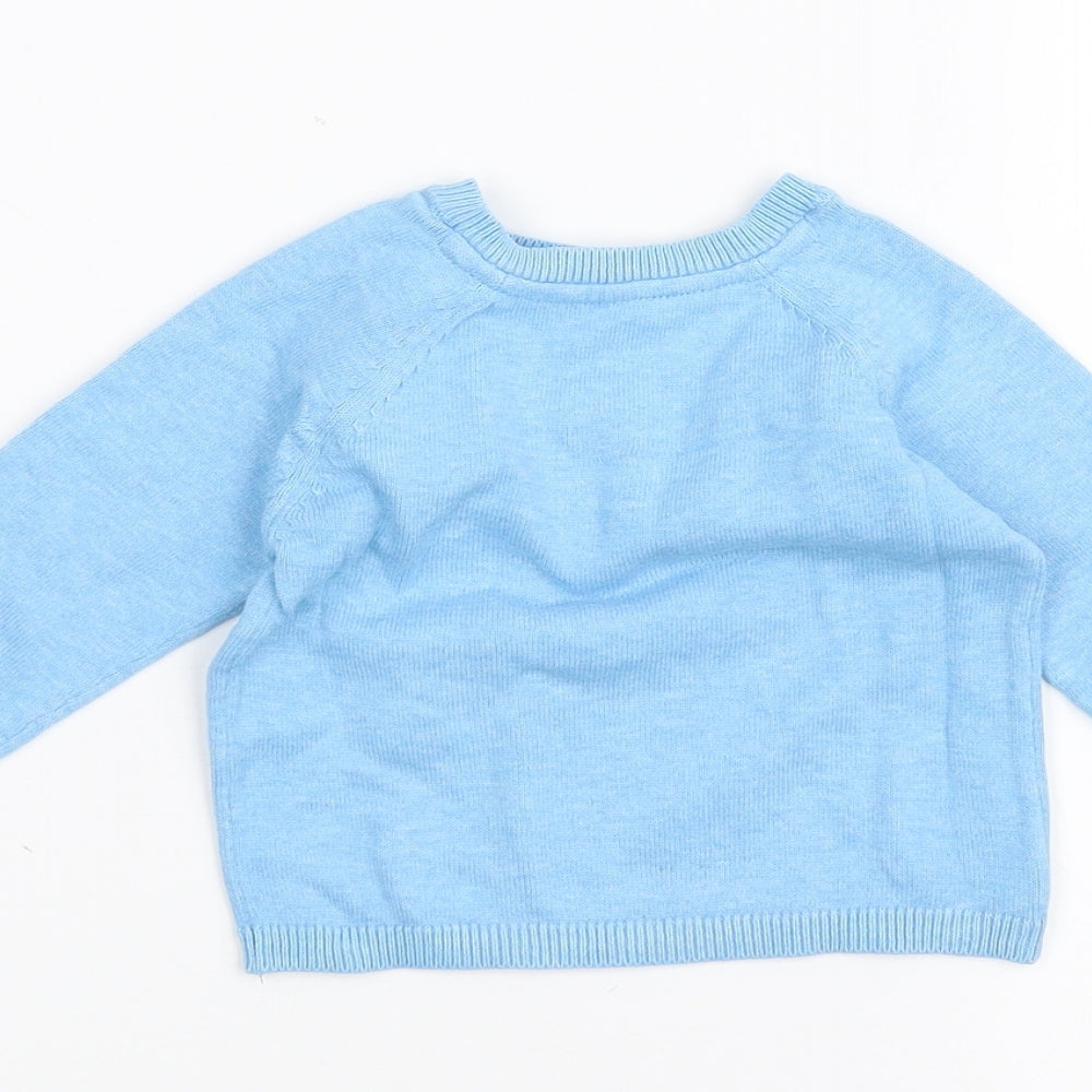 Marks & Spencer Baby Blue Pullover Jumper Size 3-6 Months
