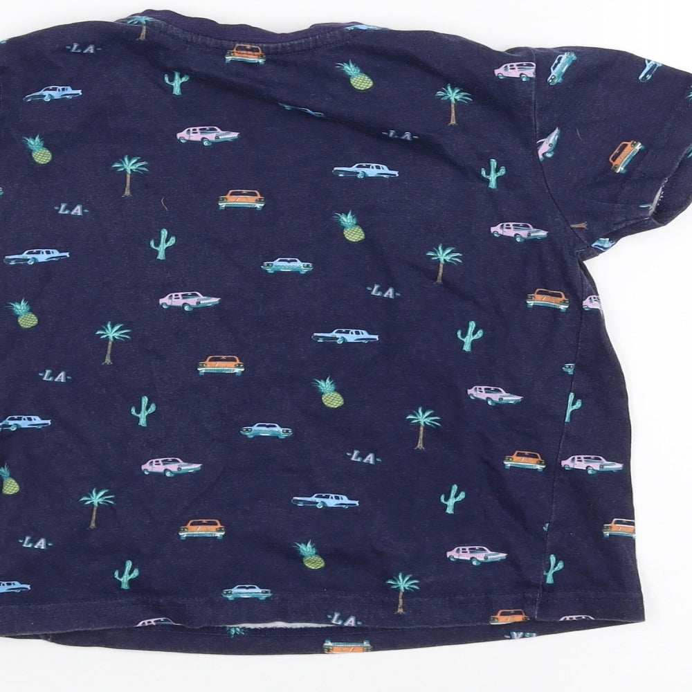Primark Girls Blue Basic T-Shirt Size 4-5 Years