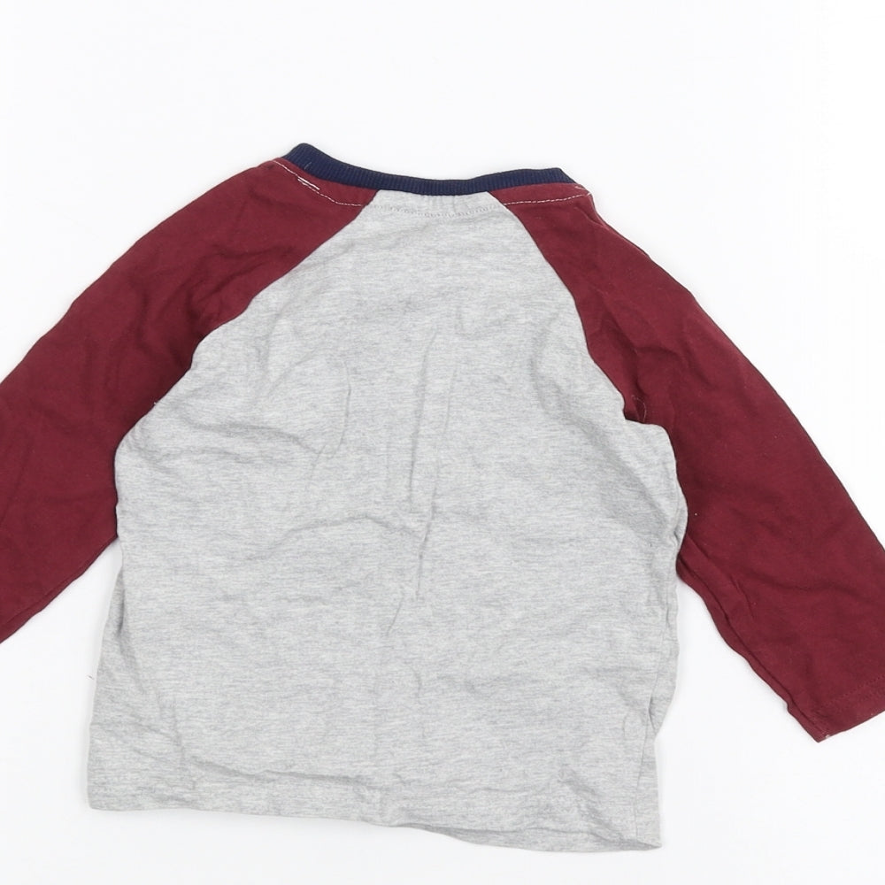 George Baby Grey Basic T-Shirt Size 6-9 Months