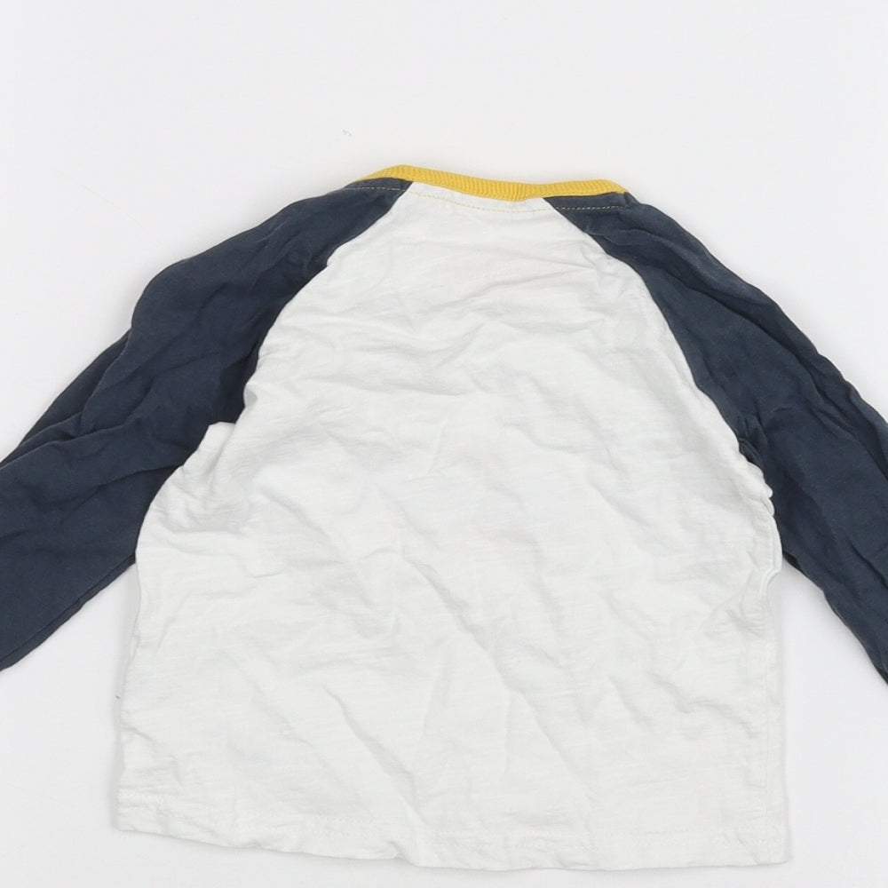 George Baby White Basic T-Shirt Size 6-9 Months - BATMAN