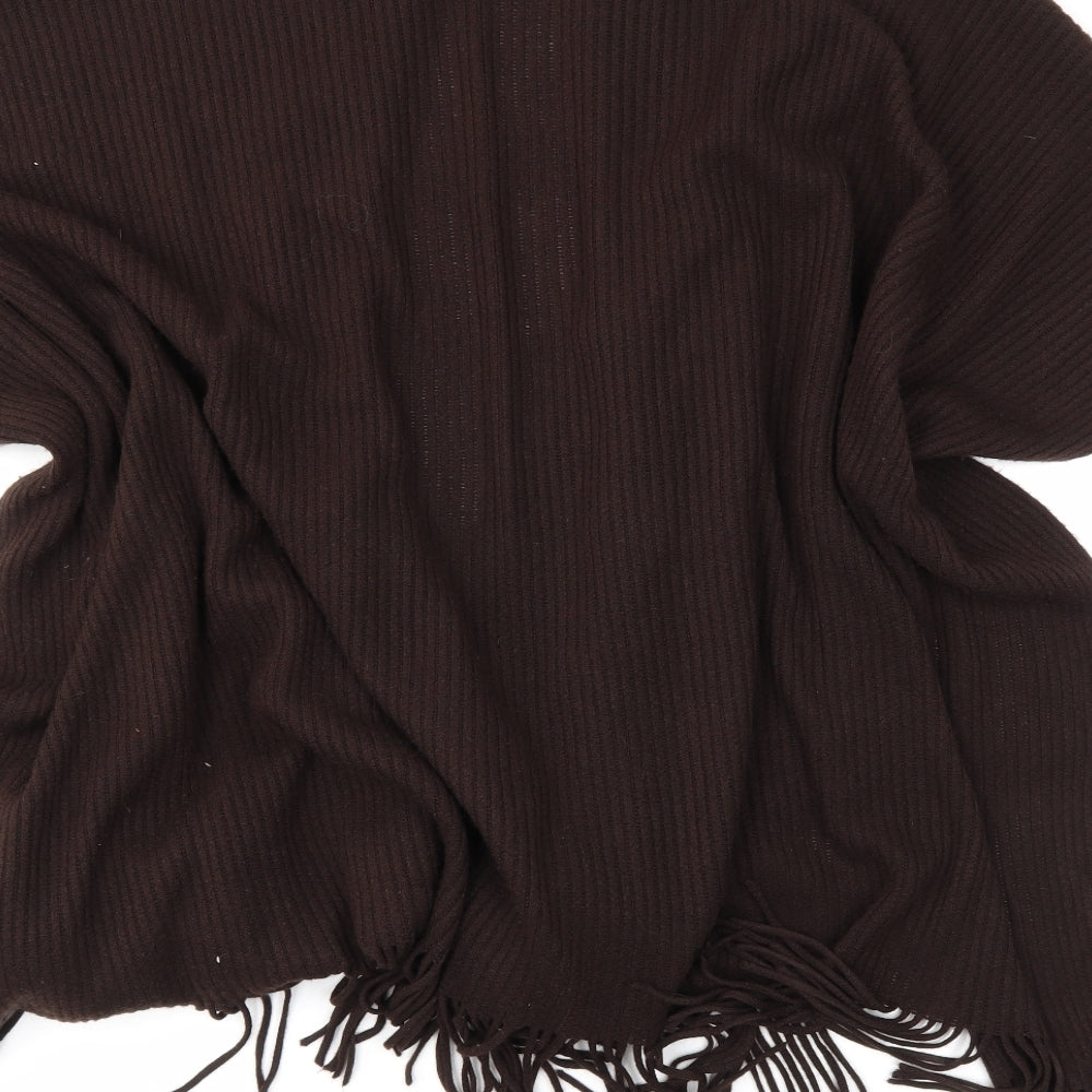e. Womens Brown Kimono Poncho One Size