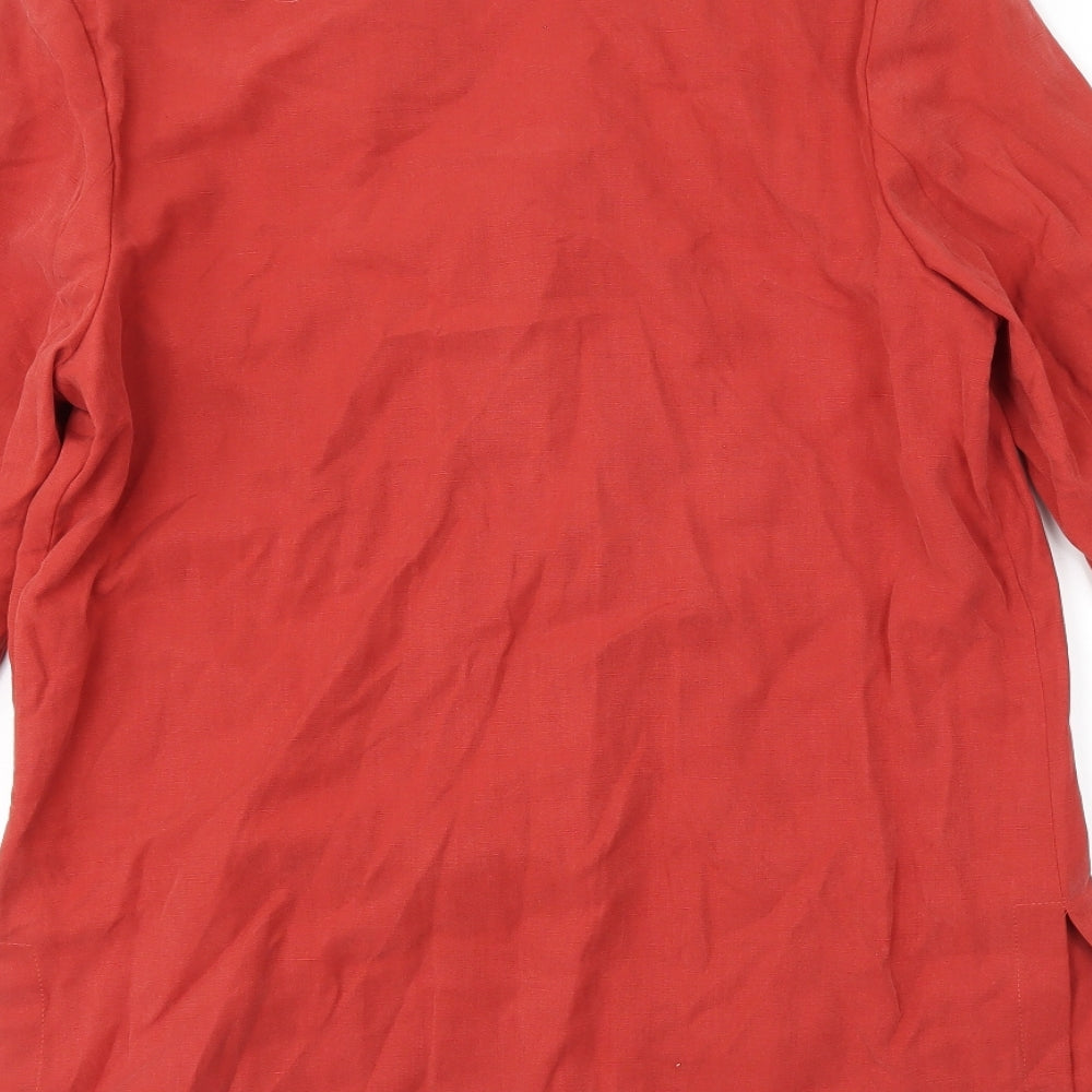 Marks & Spencer Womens Red Jacket Blazer Size 12