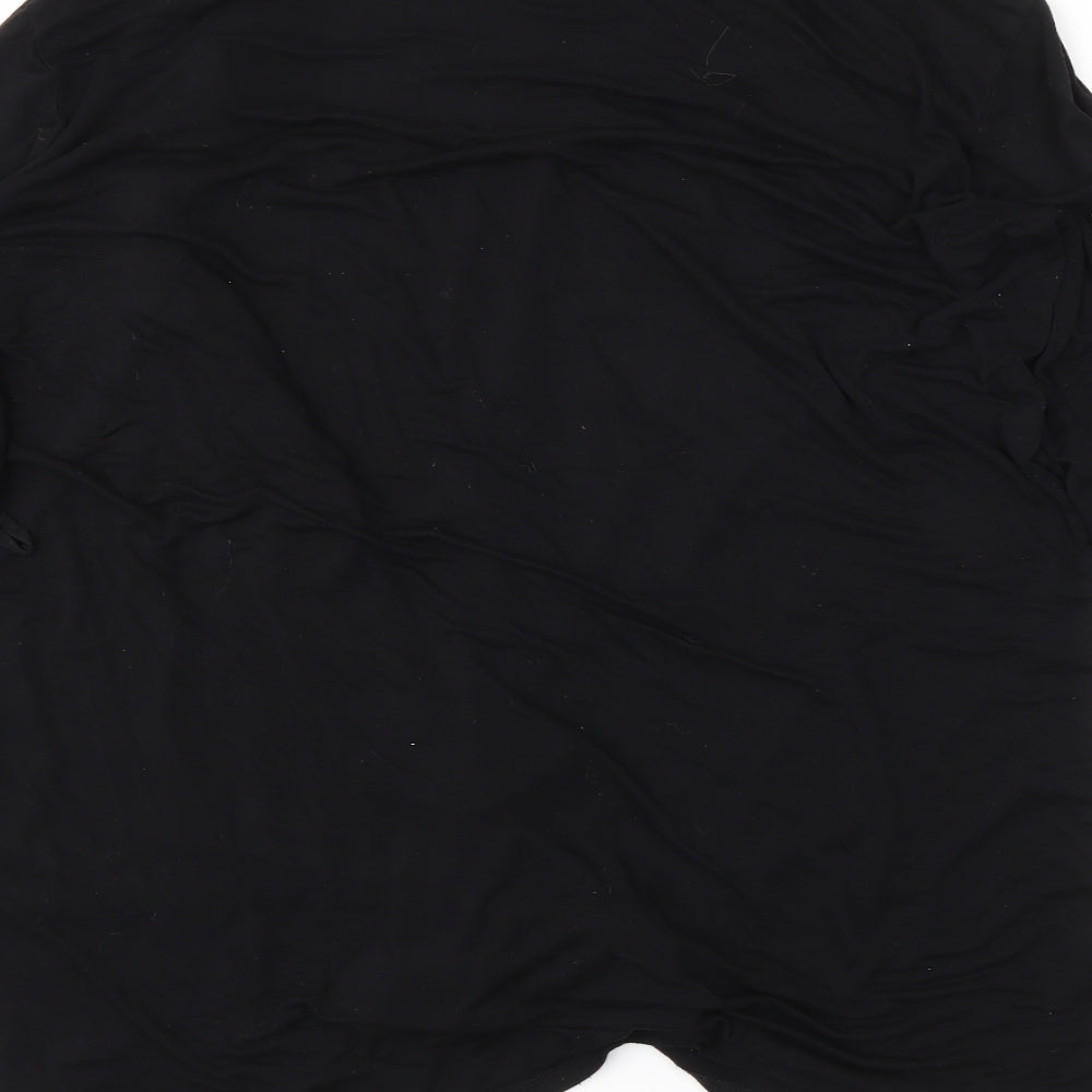 George Womens Black Wrap Jumper Size 12