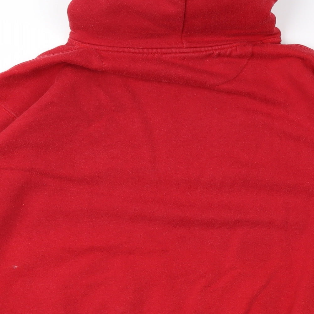 cumbria Womens Red Pullover Hoodie Size S