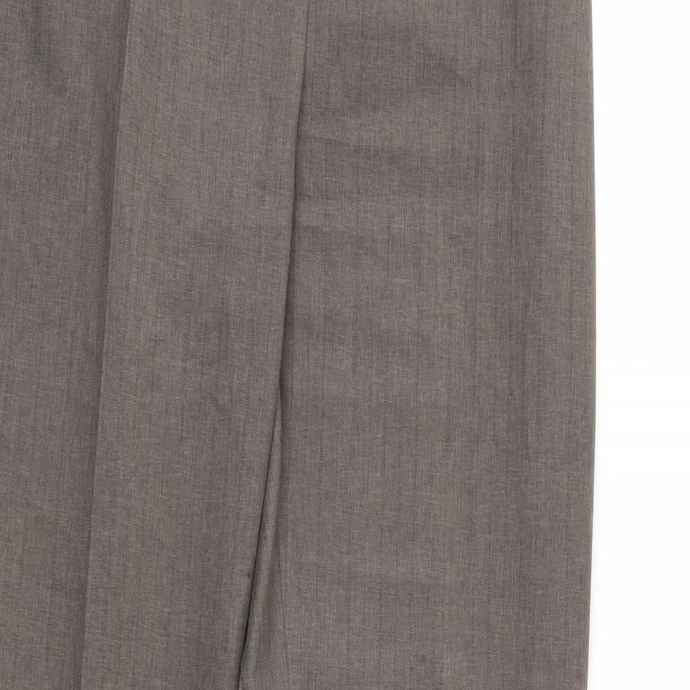 Marks and Spencer Womens Blue Trousers Size 10 L28 in