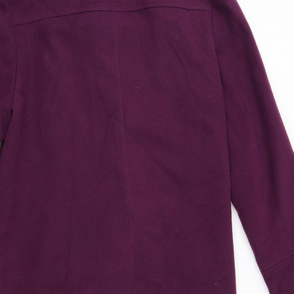 Bonmarché Womens Purple Overcoat Blazer Size 16