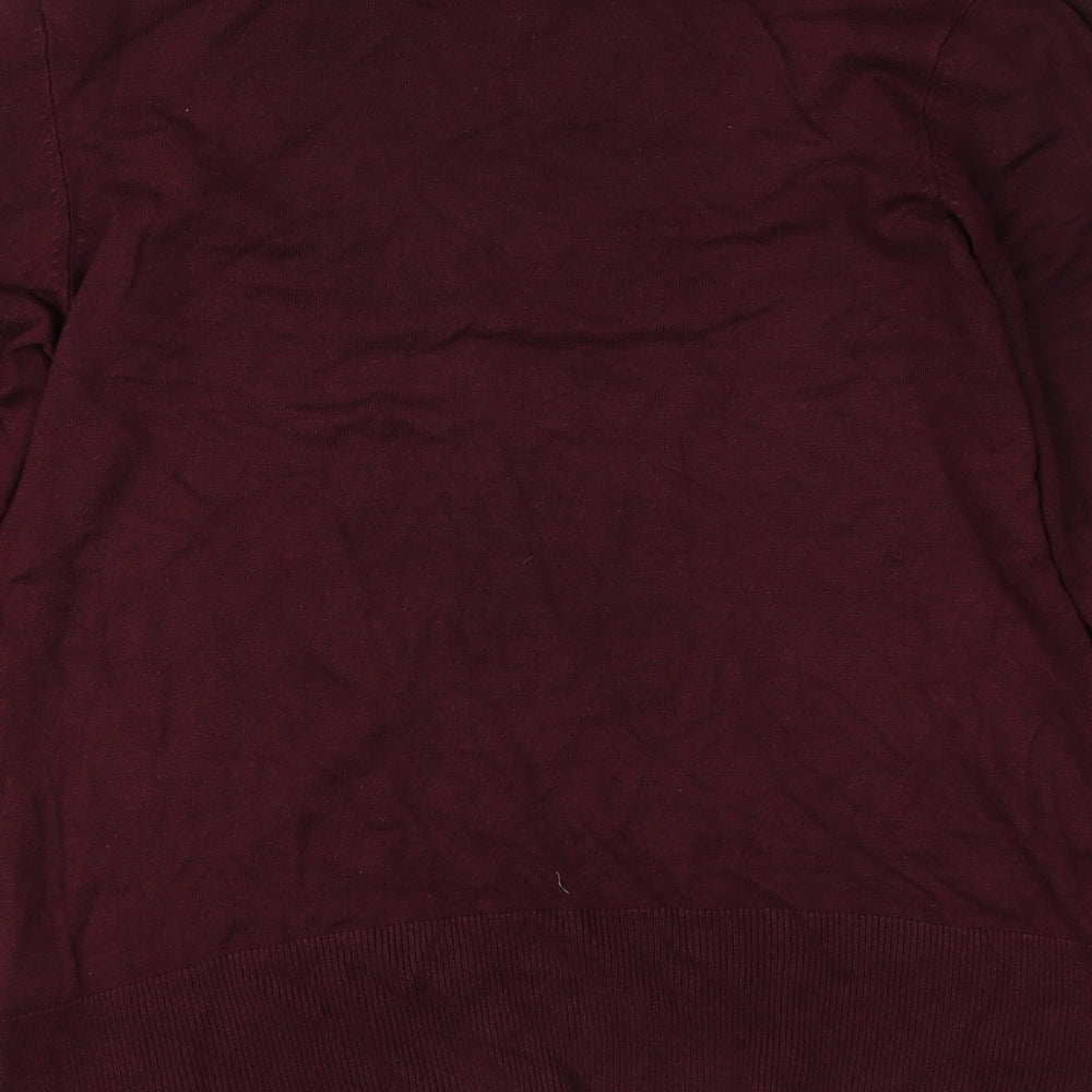 George Womens Red Knit Pullover Jumper Size 16