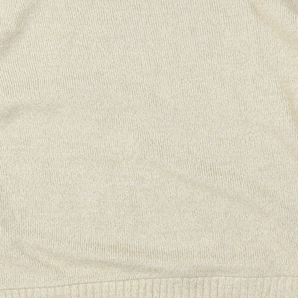 The Rock Rev Womens Beige Knit Pullover Jumper Size M