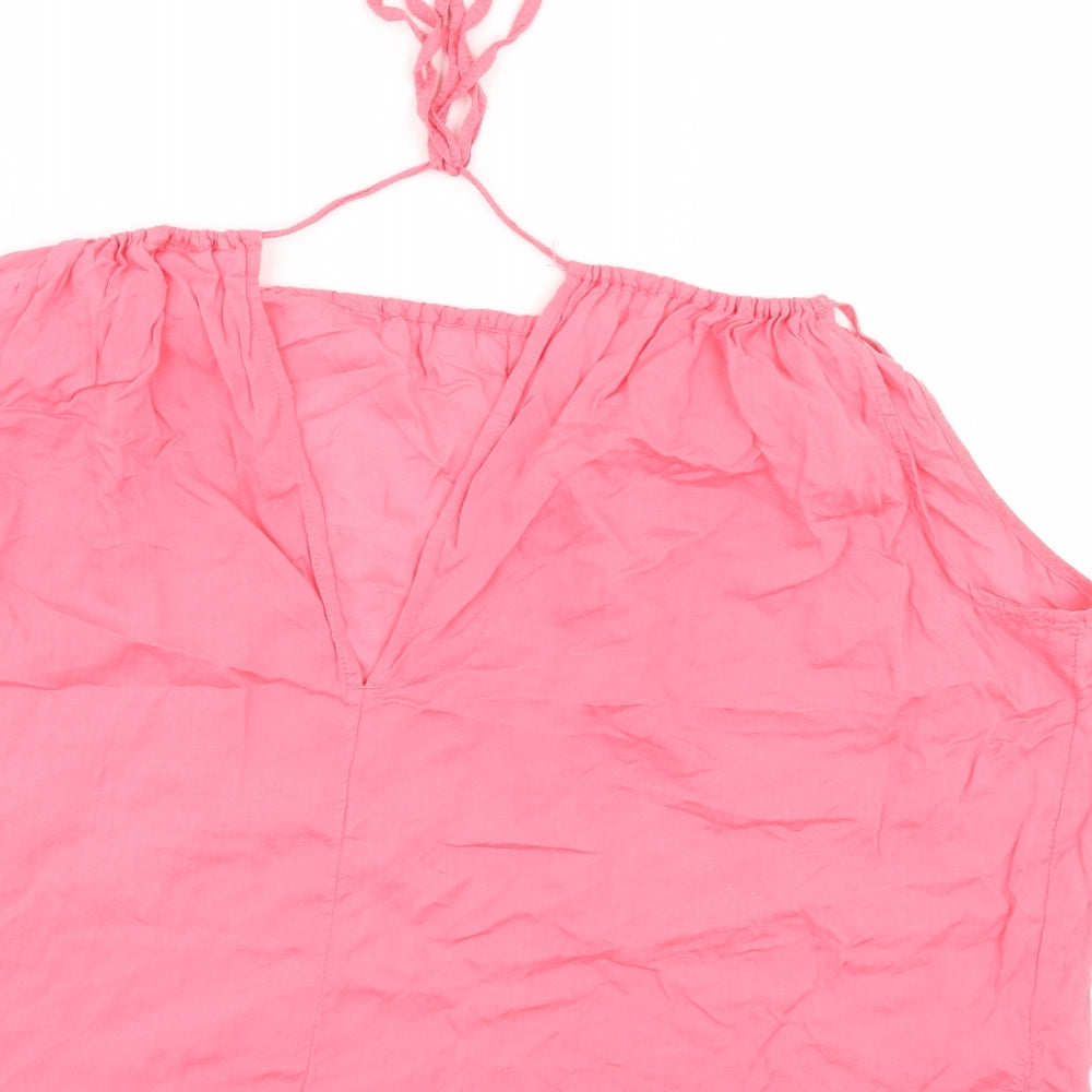 LOGG Womens Pink Basic Blouse Size 16
