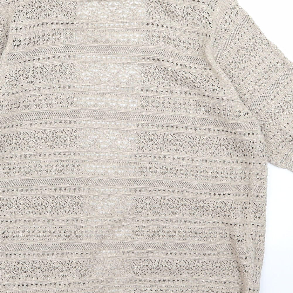 BHS Womens Beige Cardigan Jumper Size 12