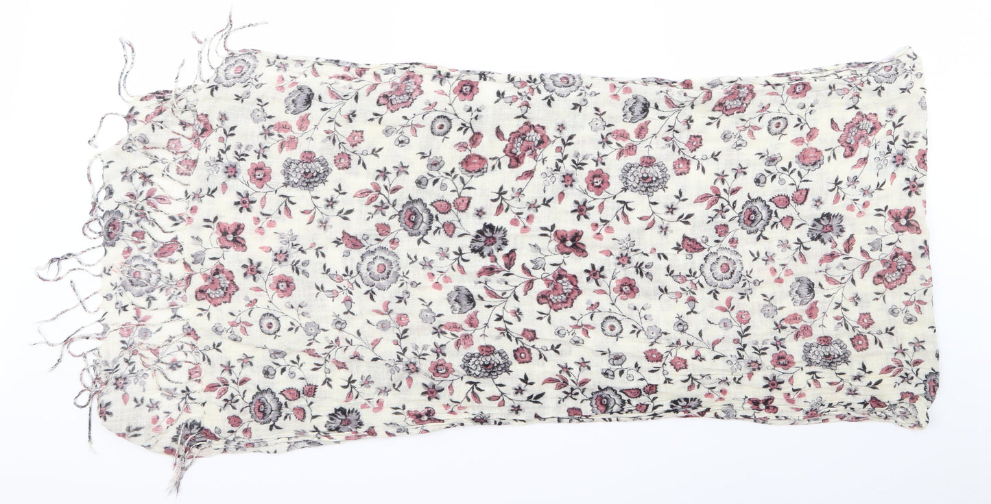 Preworn White Floral Scarf