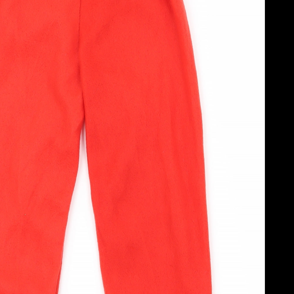 Preworn Boys Red Snow Pants Trousers Size 3 Years - santa