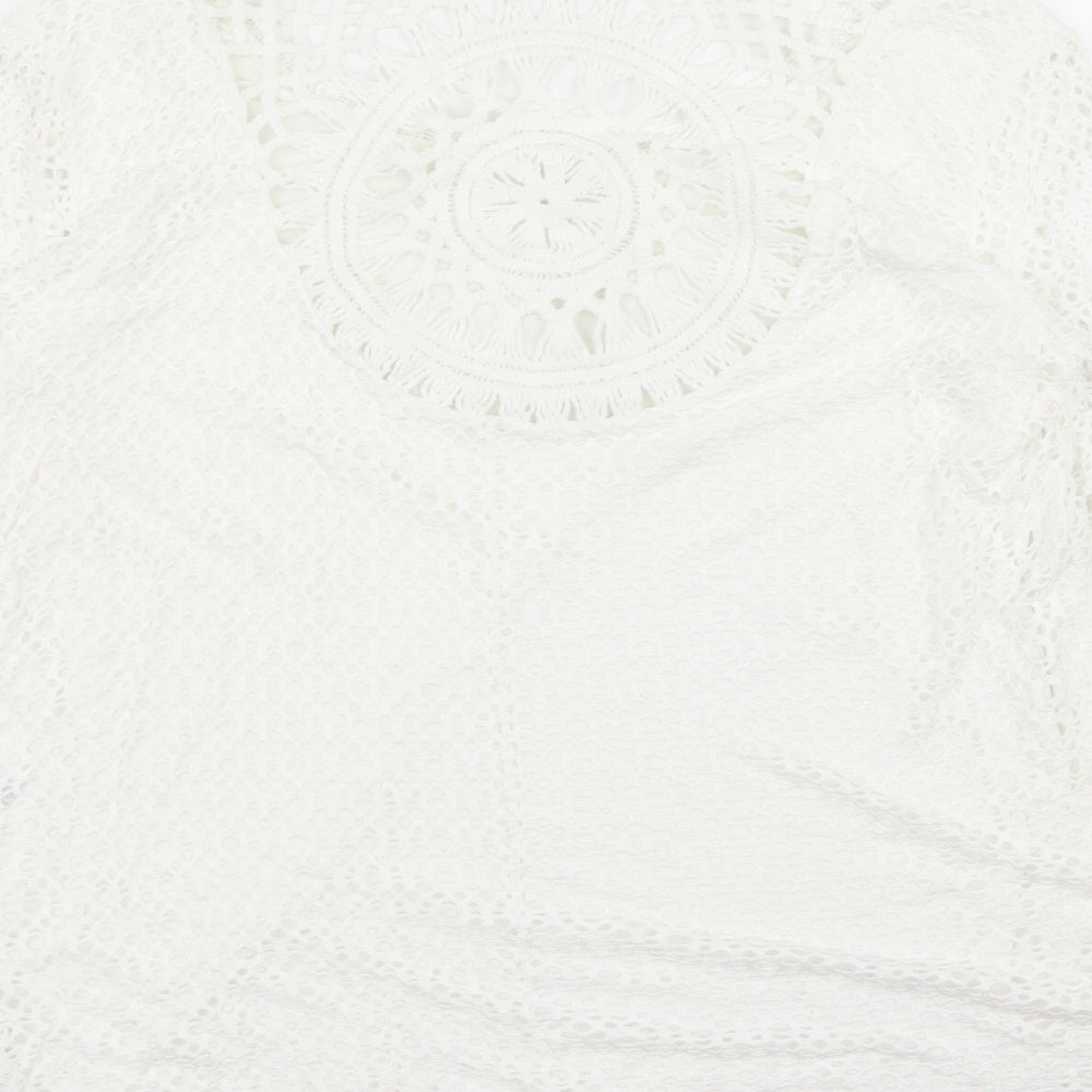 Preworn Womens White Pullover Jumper Size M