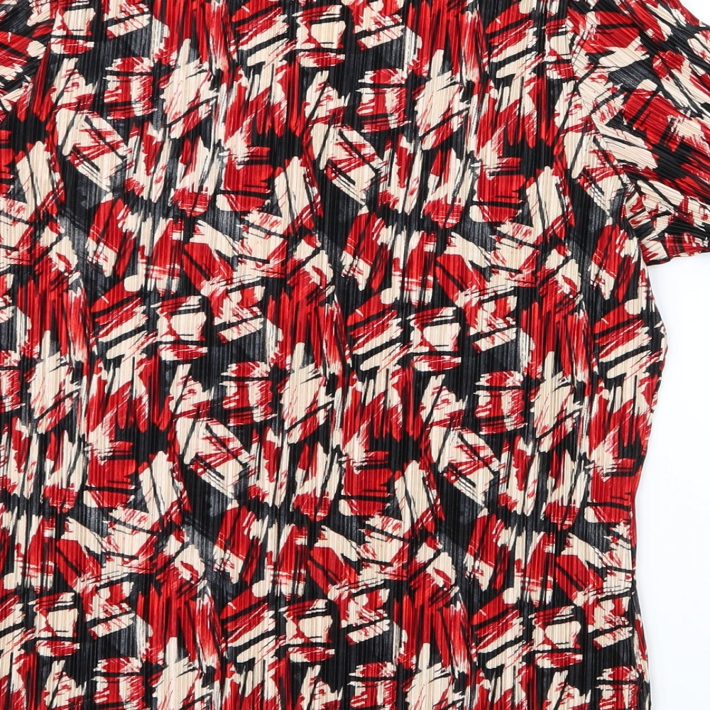 amalia Womens Red Basic T-Shirt Size 20