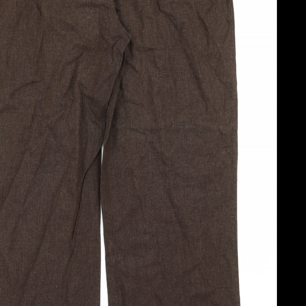 styl Womens Brown Trousers Size 18 L22 in