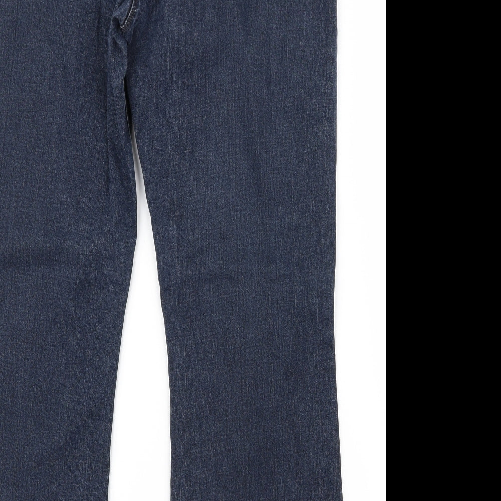 Preworn Womens Blue Bootcut Jeans Size 32 L27 in - v