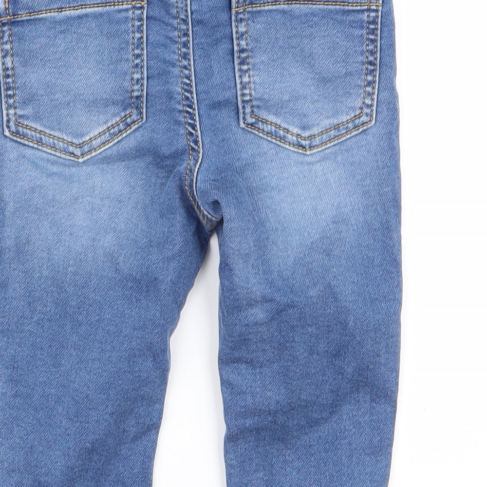 fred and flo Girls Blue Bootcut Jeans Size 9 Months