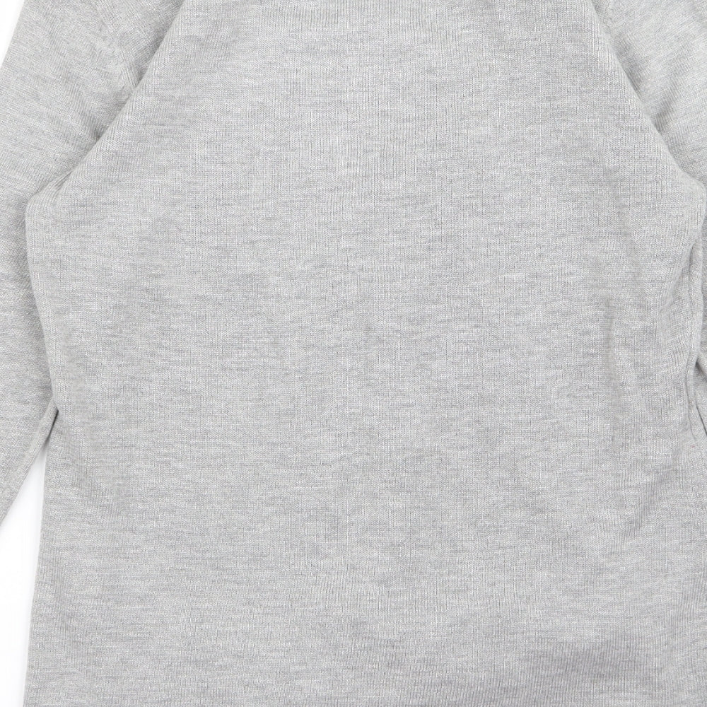 Preworn Womens Grey Cardigan Jumper Size M