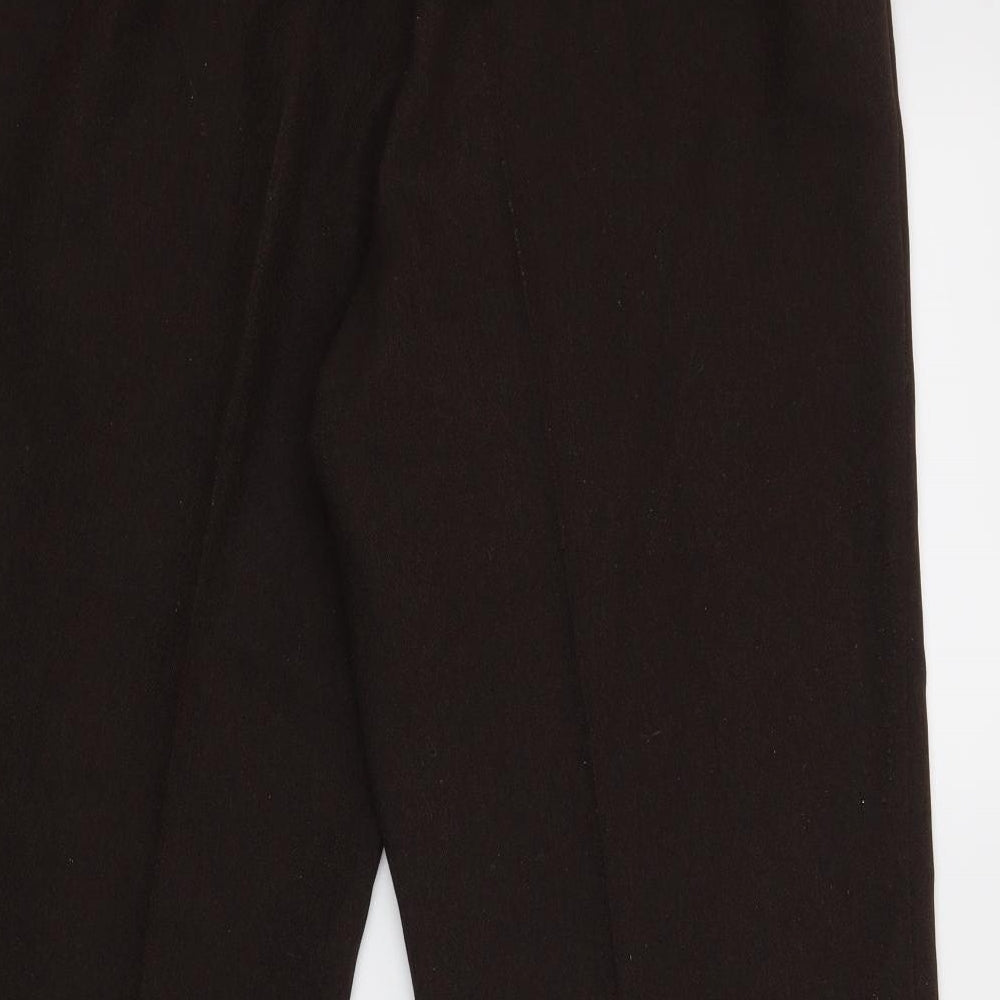 Marks & Spencer Womens Brown Dress Pants Trousers Size 14 L26 in