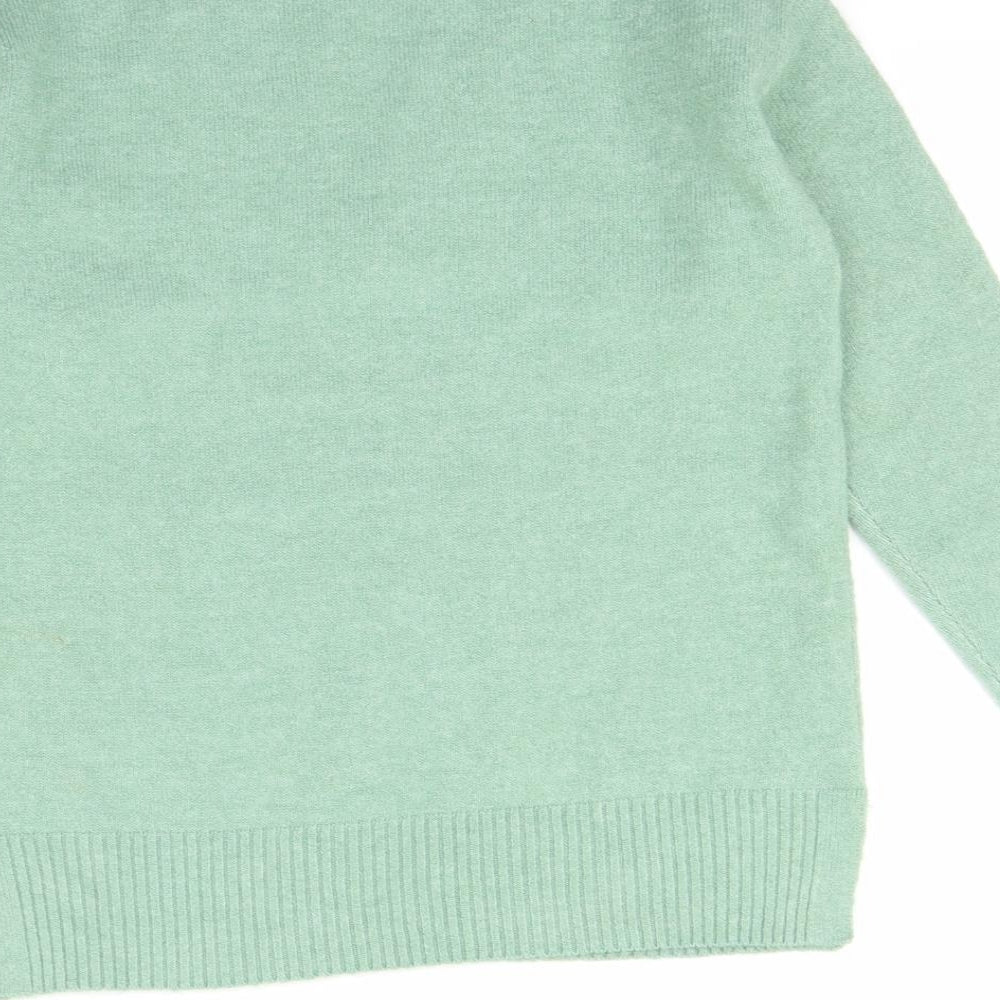 Nutmeg Womens Green Pullover Jumper Size 8
