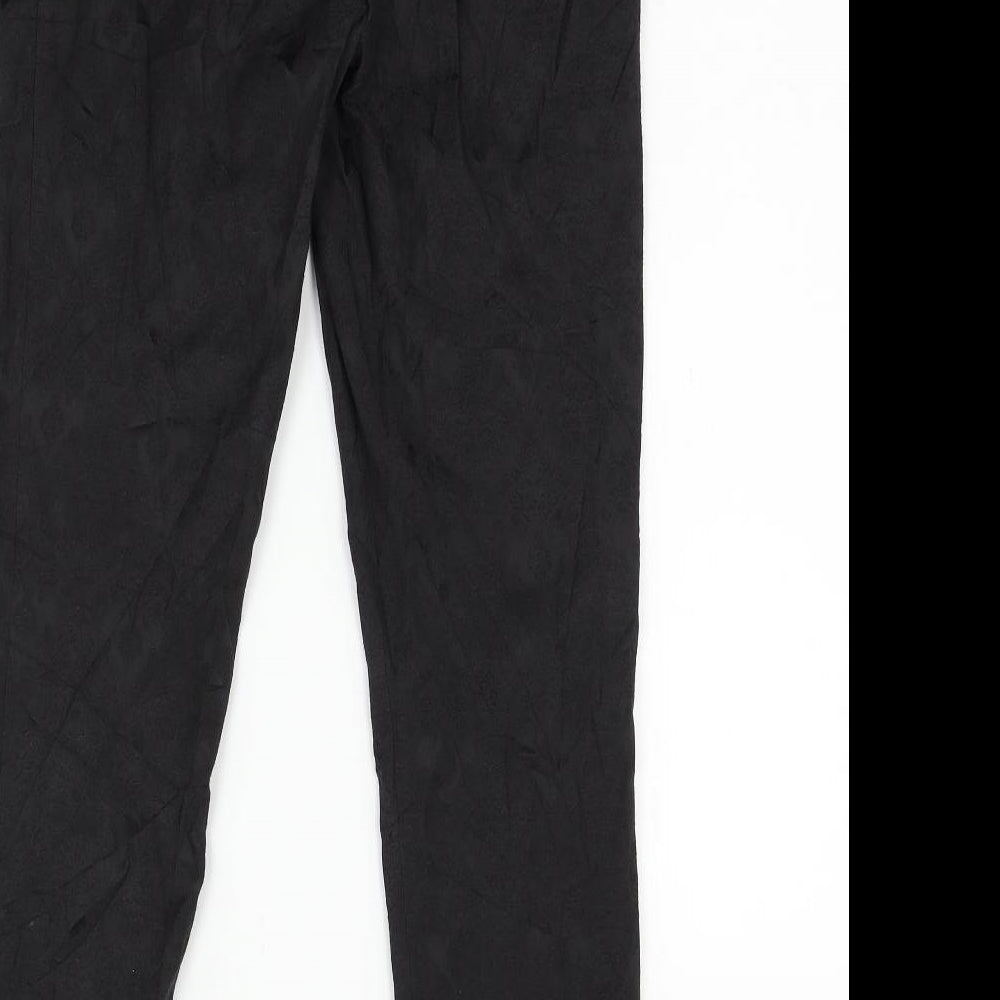 Atmosphere Womens Black Trousers Size 8 L29 in - Brocade