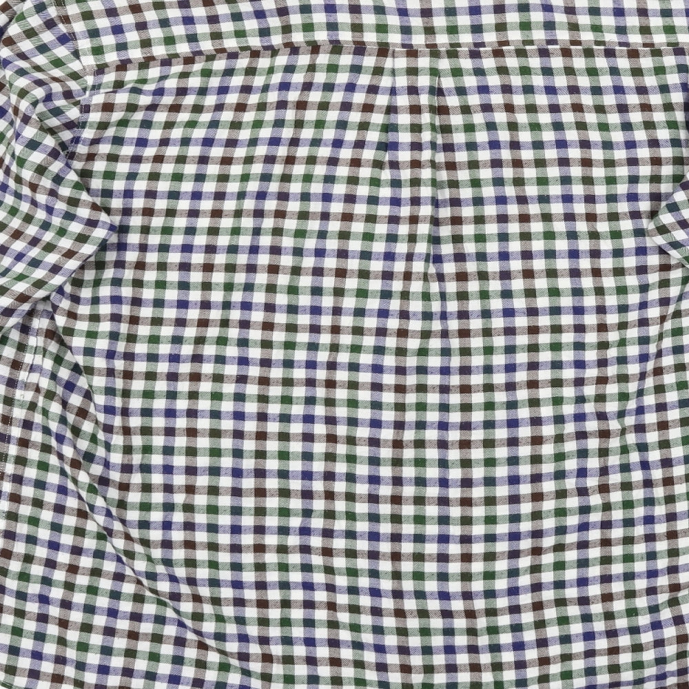 County Mens Multicoloured Check Flannel Button-Up Size M