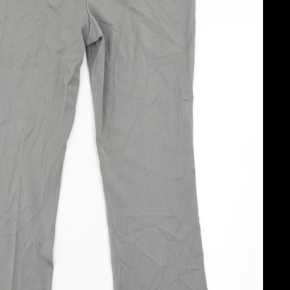 M&S Womens Grey Trousers Size 12 L28 in
