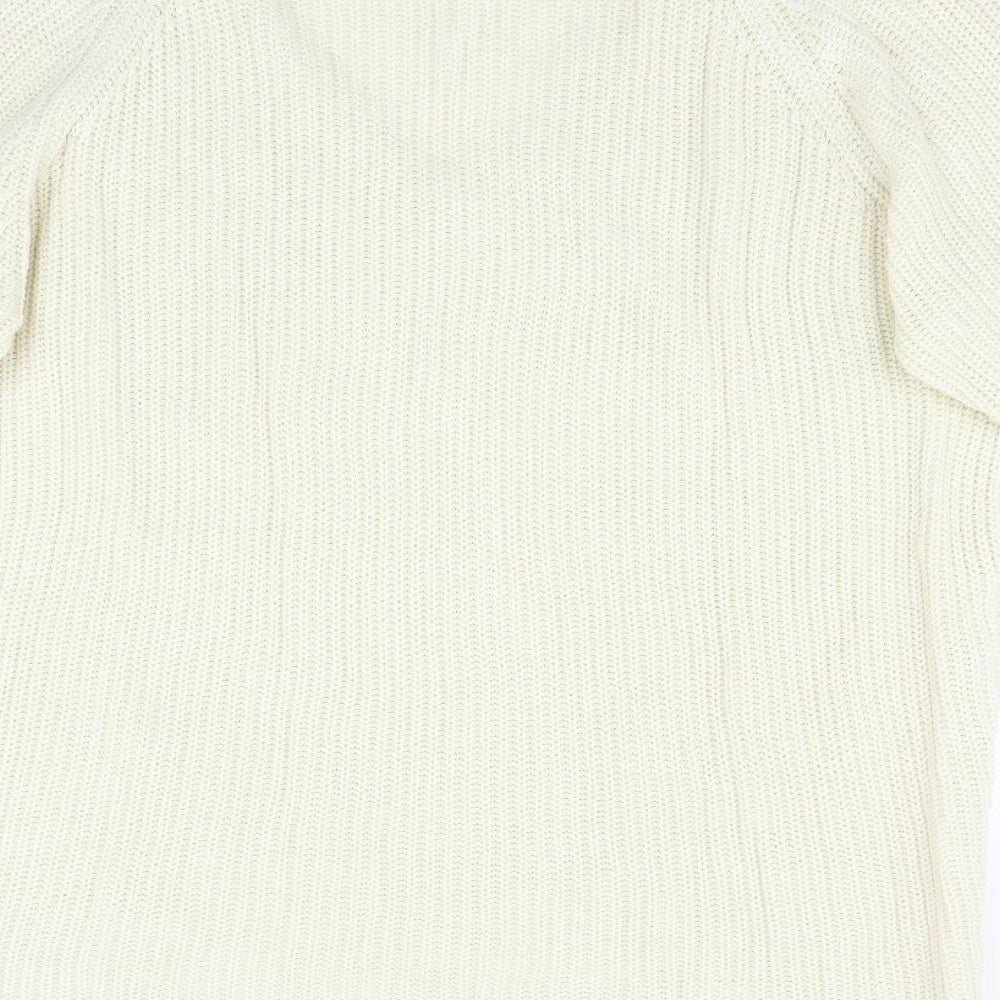 Peacocks Womens Beige Knit Pullover Jumper Size L