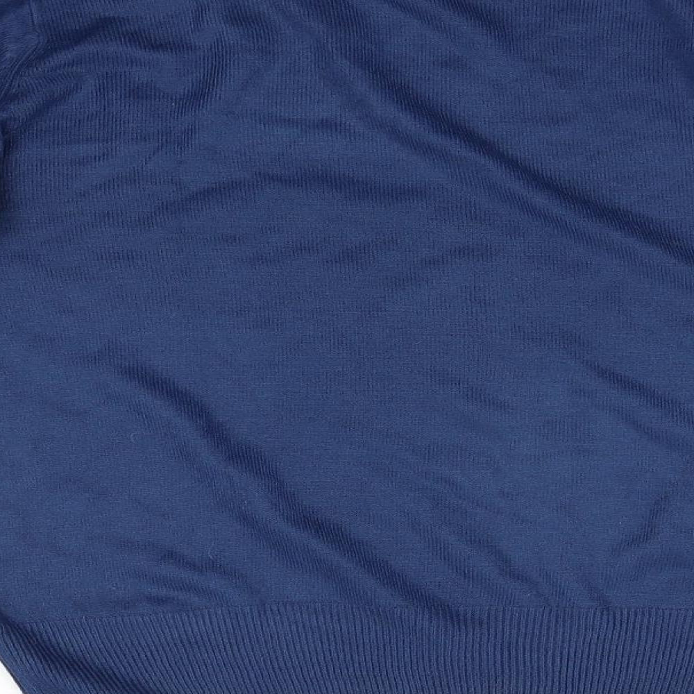 Paolucci Womens Blue Taffeta Pullover Jumper Size S