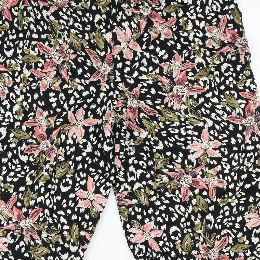 George Womens Multicoloured Floral Culotte Shorts Size 18
