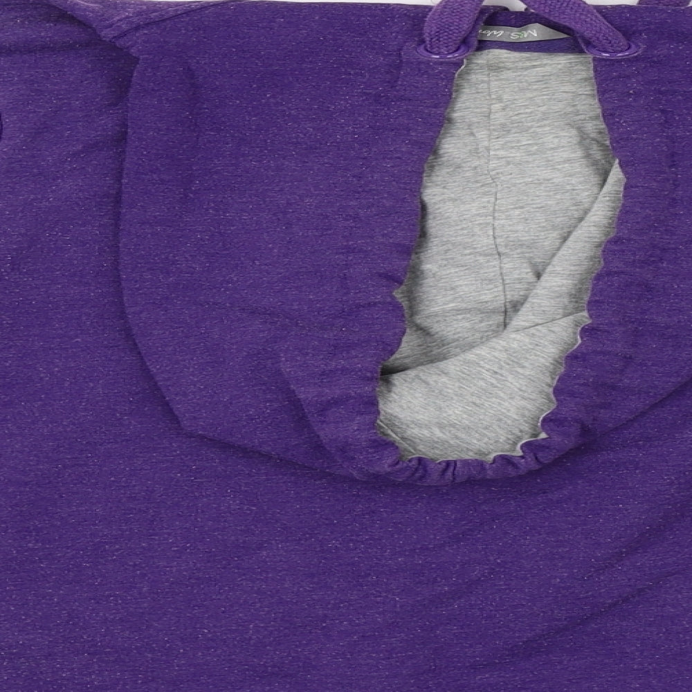Marks & Spencer Womens Purple Jersey Jacket Size 8