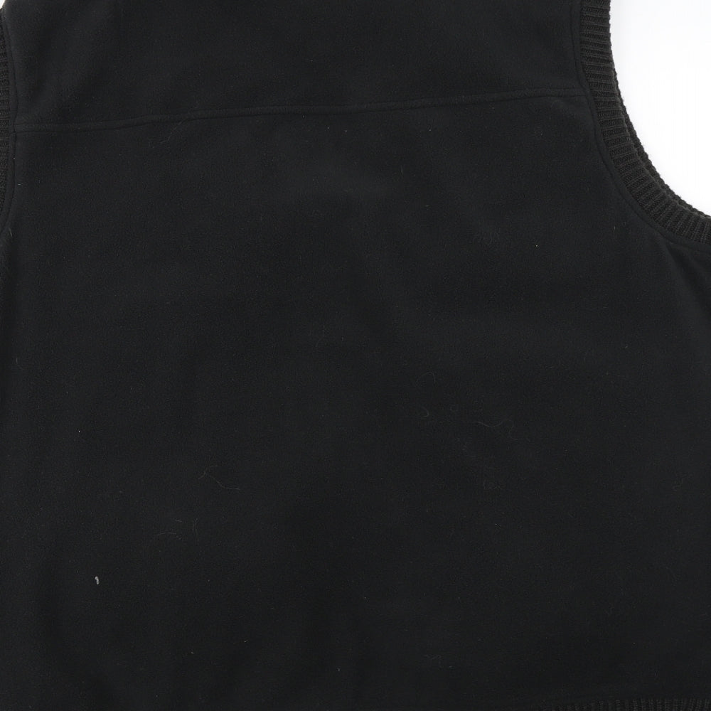 EWM Mens Black Gilet Waistcoat Size XL
