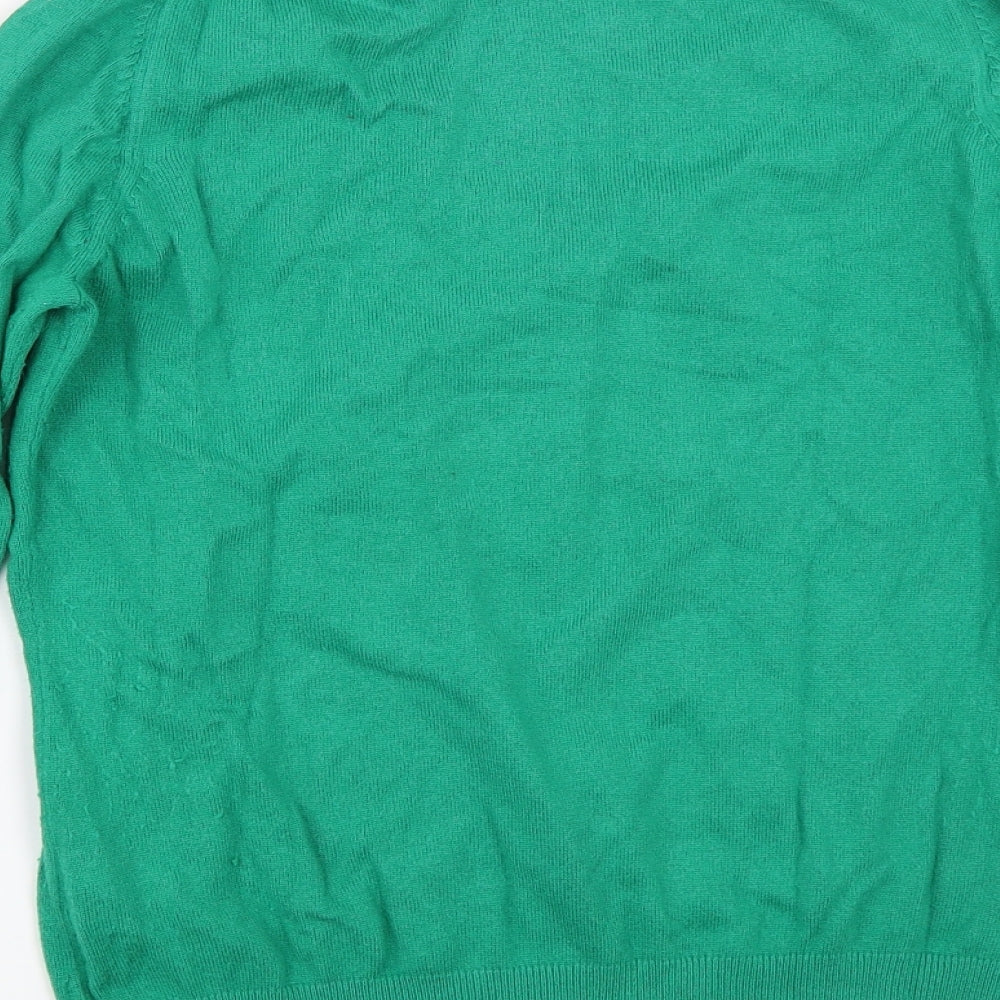 Marks and Spencer Womens Green Pullover Jumper Size 14