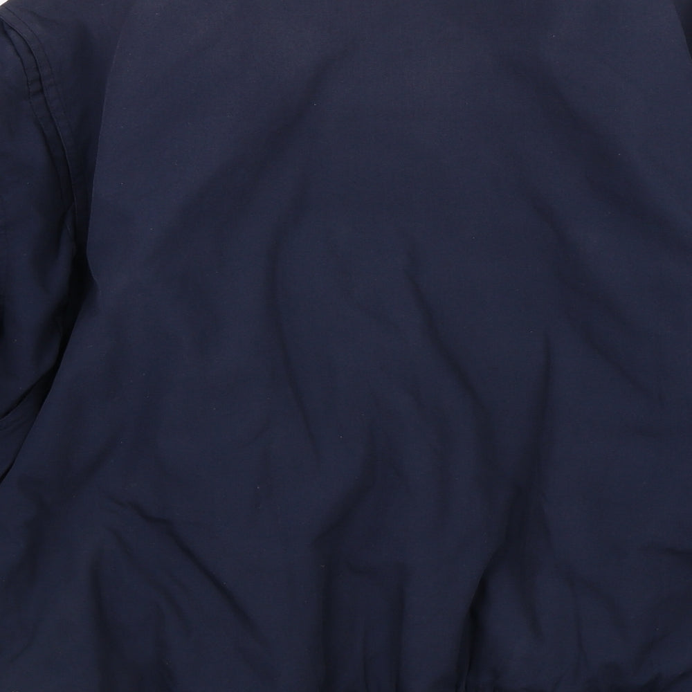 BHS Mens Blue Bomber Jacket Jacket Size L