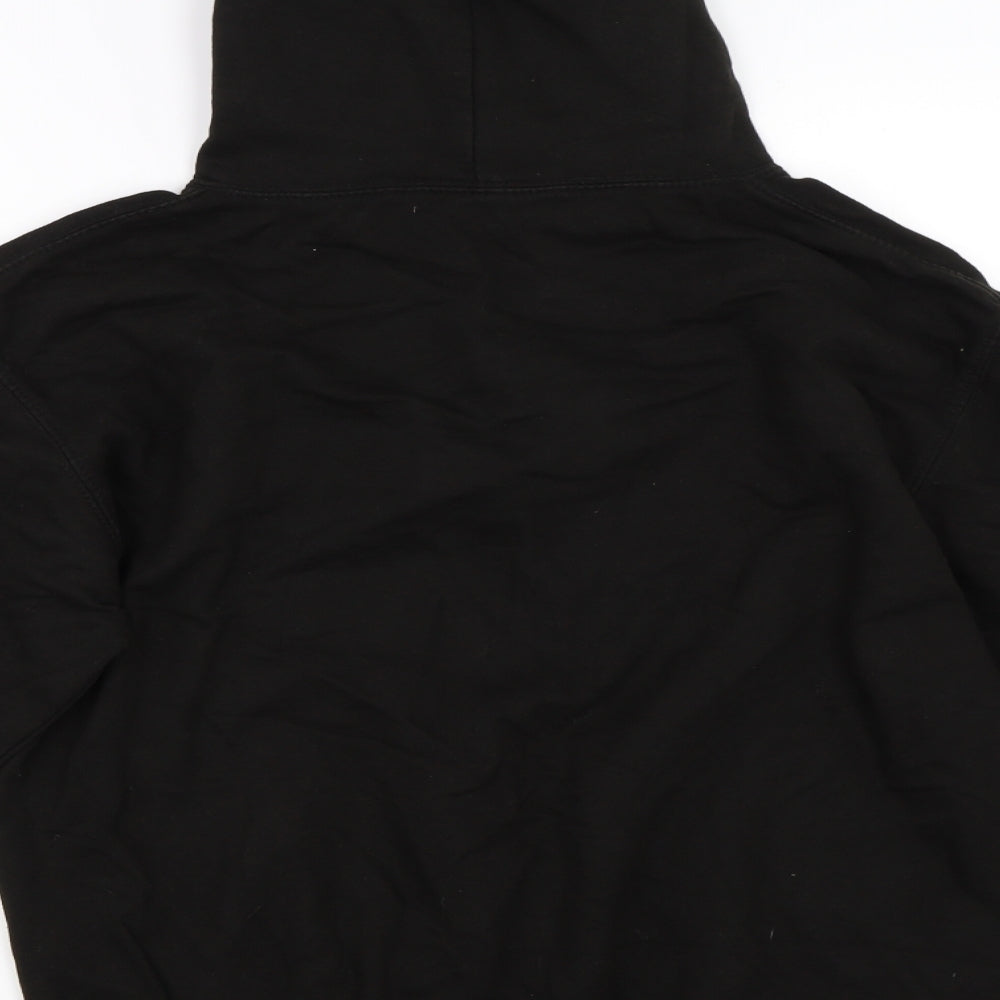 Preworn Mens Black Pullover Hoodie Size M - king