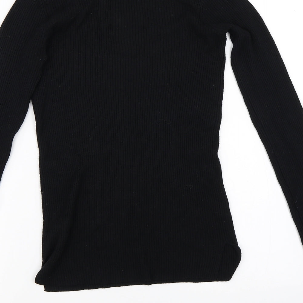 Pull&Bear Womens Black Pullover Jumper Size XS