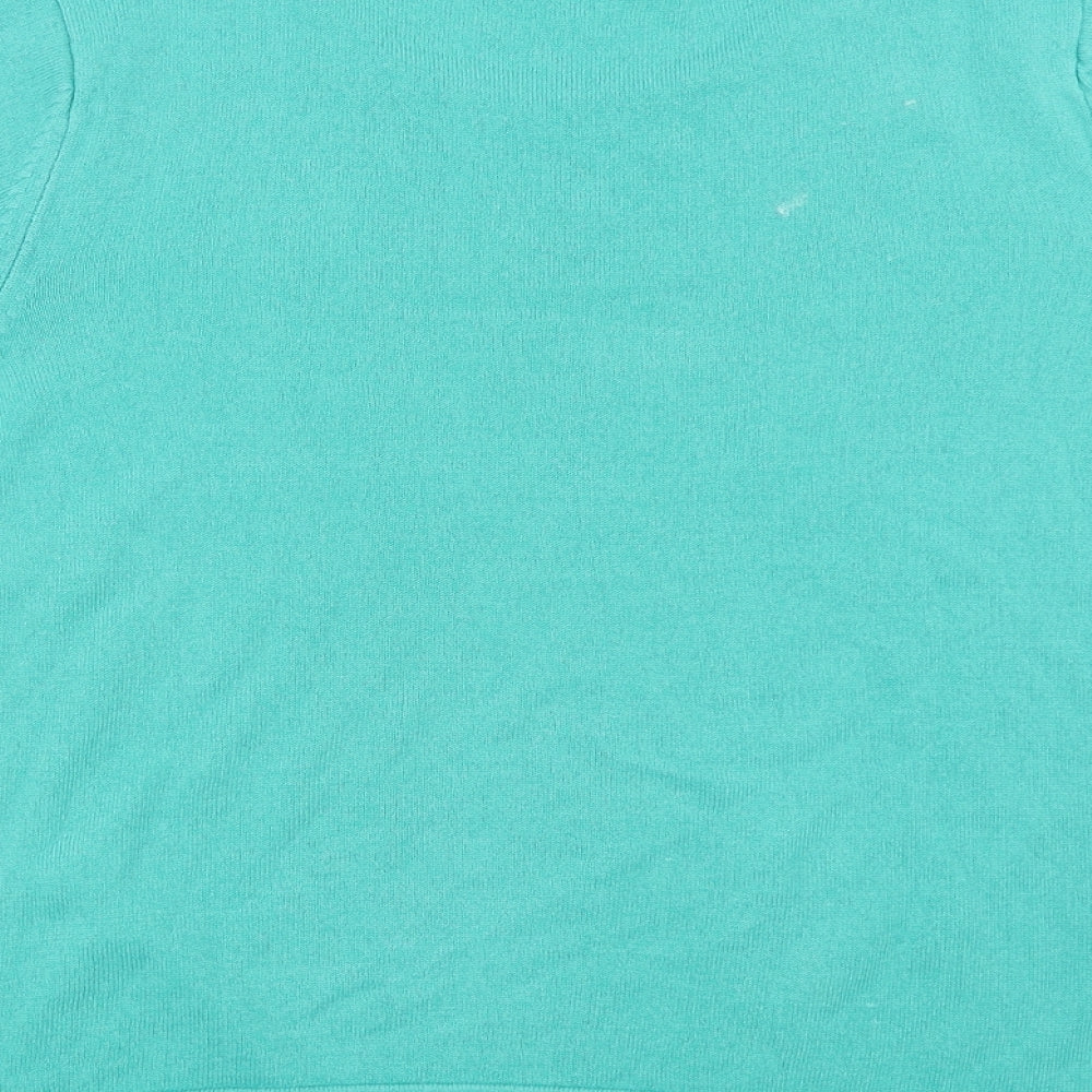 Marks & Spencer Womens Green Pullover Jumper Size 14