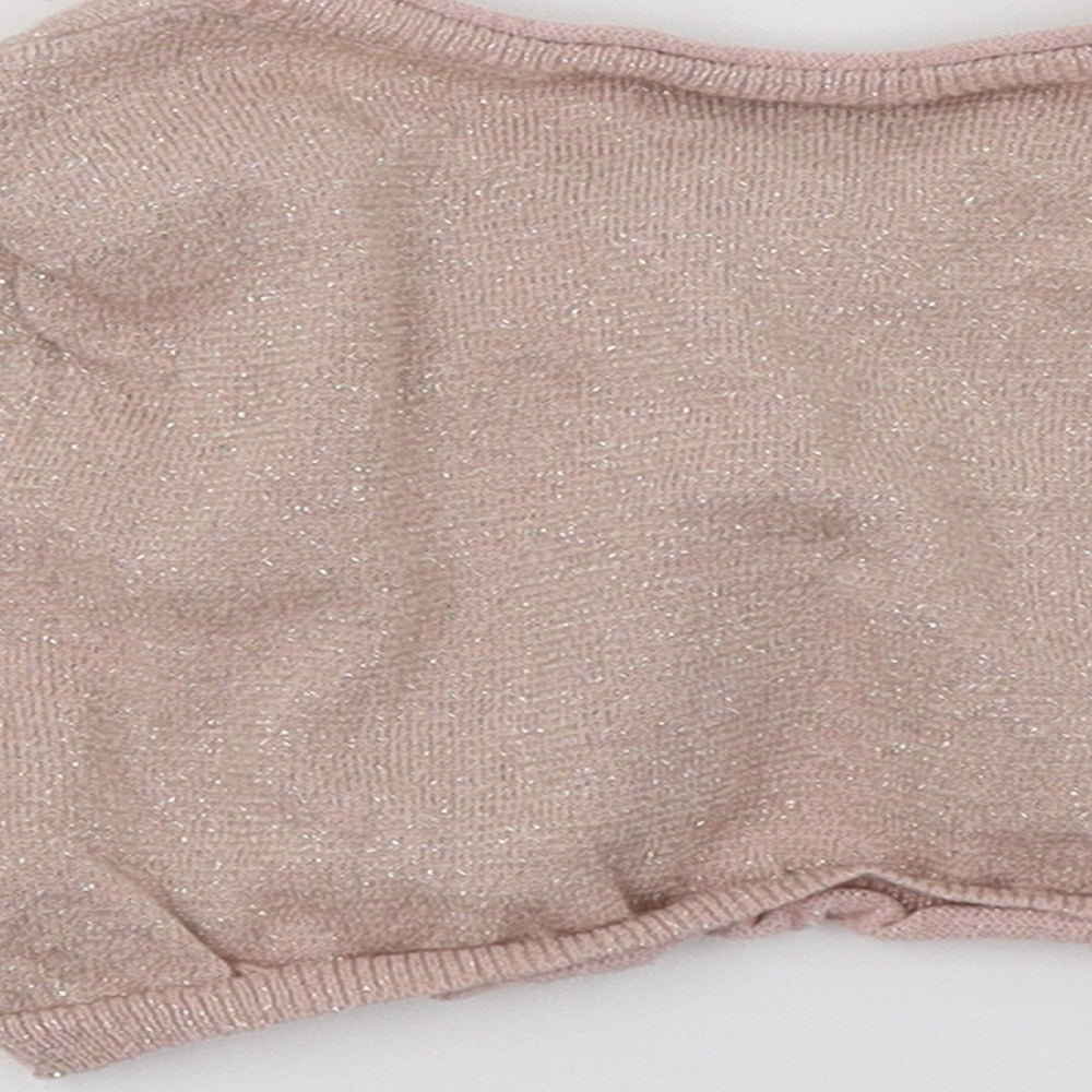 NEXT Girls Pink Knit Pullover Jumper Size 6 Years