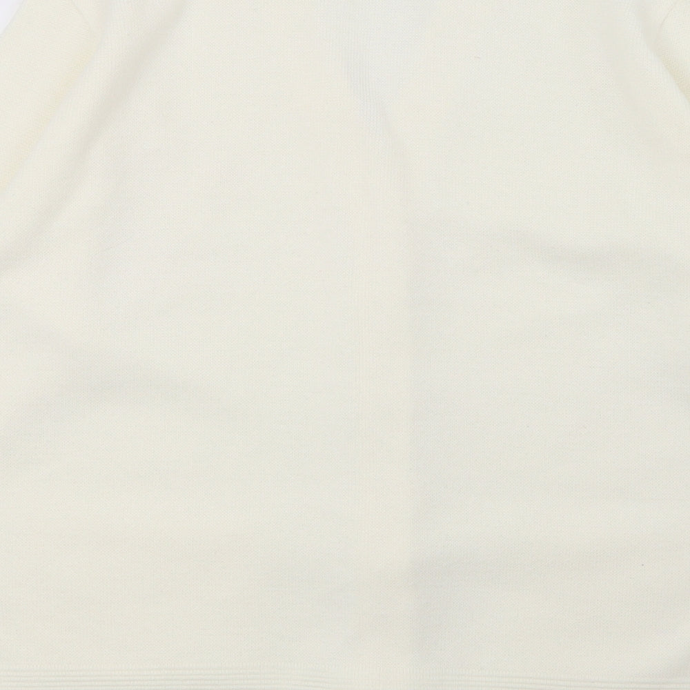 Care Womens Ivory Knit Cardigan Jumper Size L