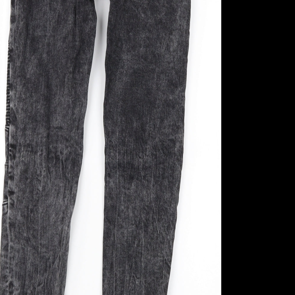 Preworn Womens Black Denim Straight Jeans Size 26 in L26 in