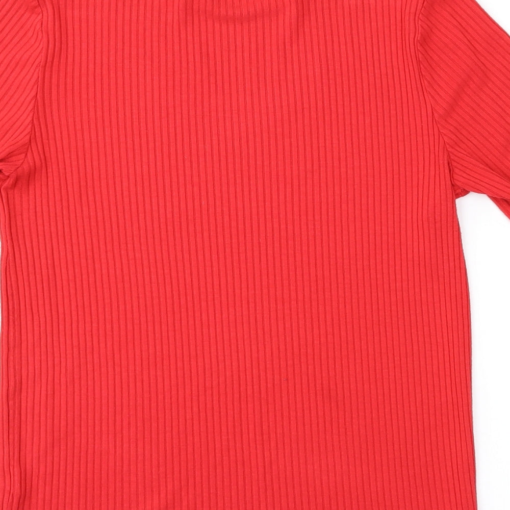 F&F Womens Red Pullover Jumper Size 10